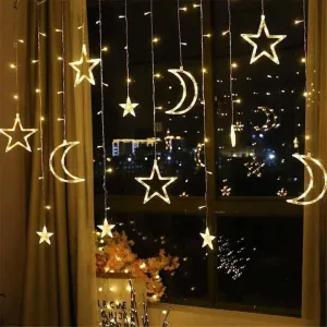 أضواء زينة رمضان وعيد مبارك