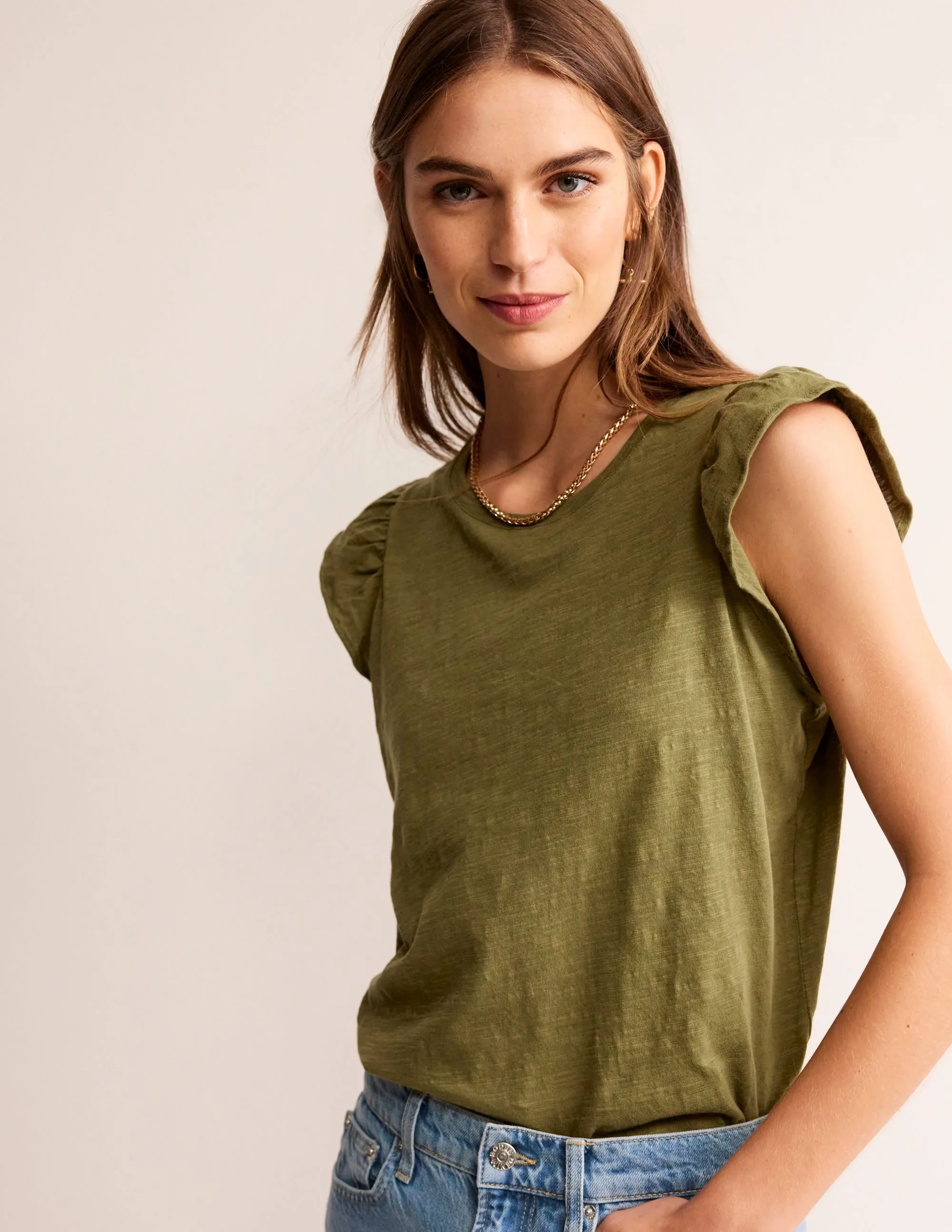 Cotton Flutter Top-Mayfly