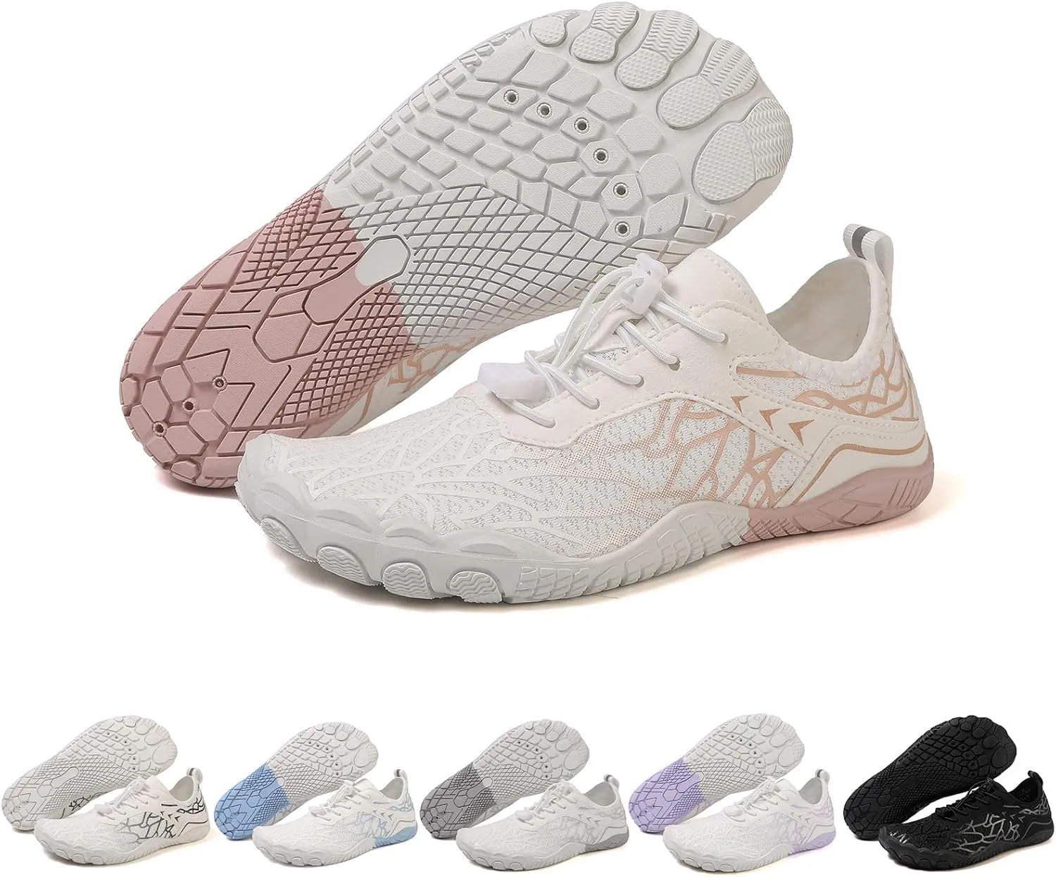 Hike Barefoot Shoes for Women Men Wide Toe Box Athletic Waterproof Trail Running & Non-Slip Barefoot Footwear