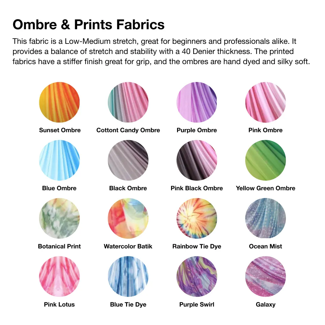 Printed Aerial Silks Set with All Hardware