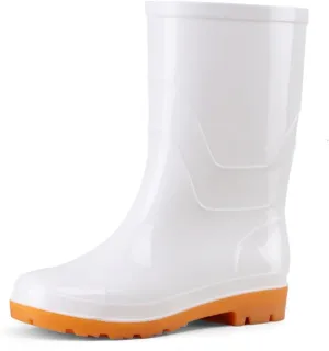 Rain Boots for Women Stylish Light Ankle Rain Shoes Outdoor Work Shoes Chelsea Rainboots Elegant Resistant Footwear